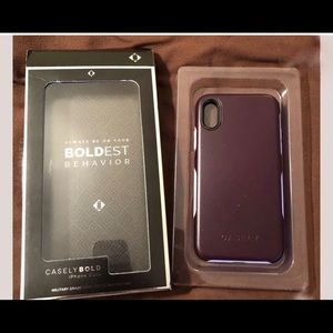 Casey BOLD IPhone X case Purple
